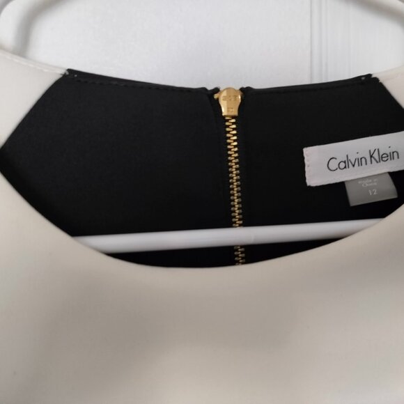 Calvin Klein Women's Black & White Dress Size 12 - Picture 2 of 3